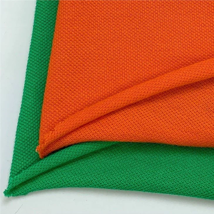 Customization Sportswear Knitted Single Side Pique 100%Cotton Mesh Fabric Polo Shirt Golf Polo Shirt Breathable
